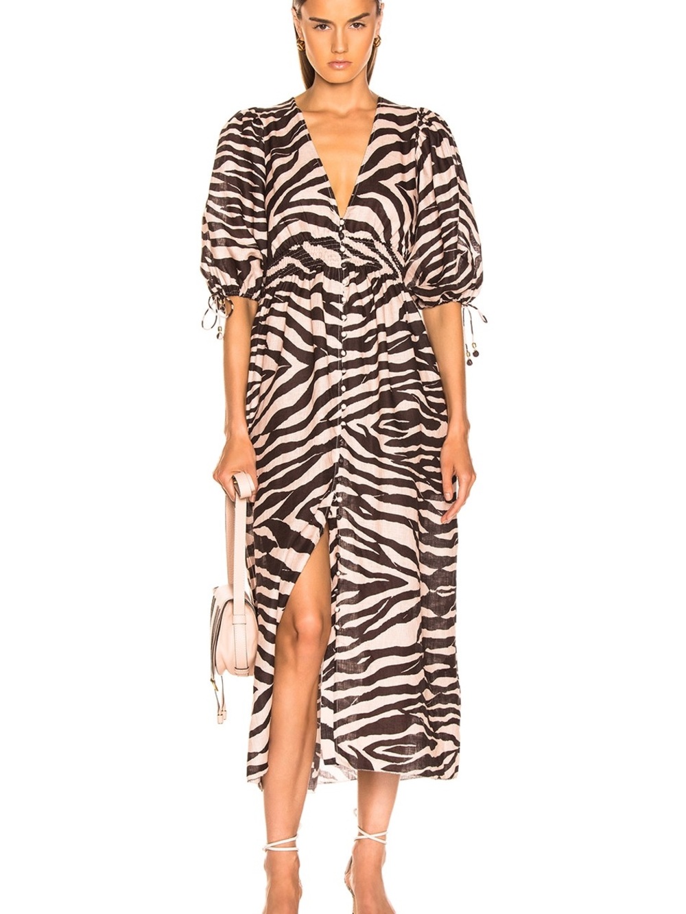 Zimmerman Juniper Shirred Waist Dress size L